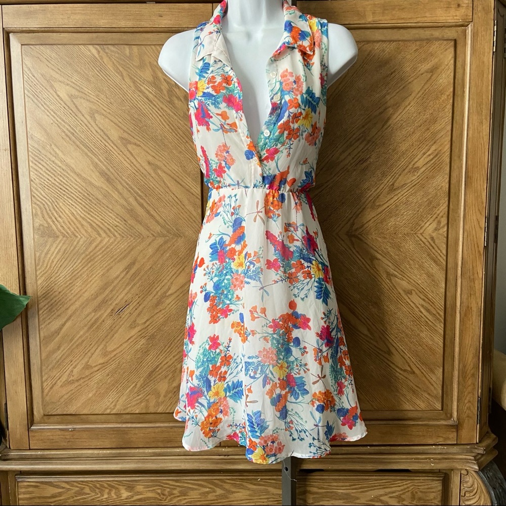 Cato girls white floral sleeveless sundress